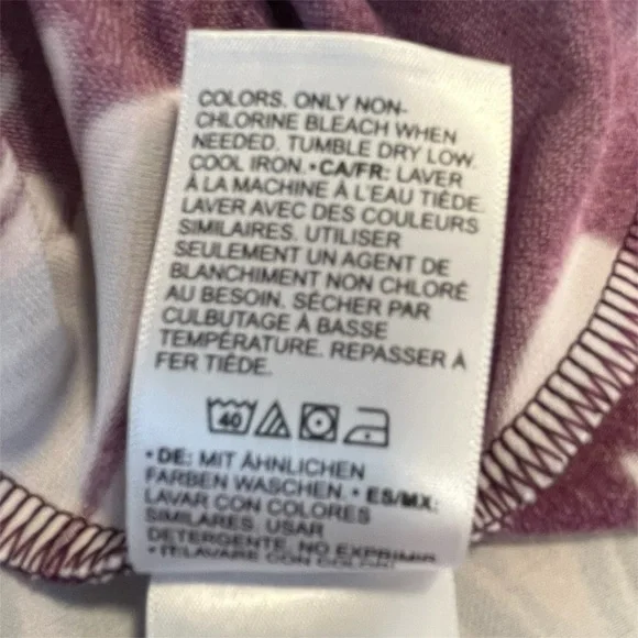 Purple and Blue Floral Wrap Dress - Picture 10 of 10